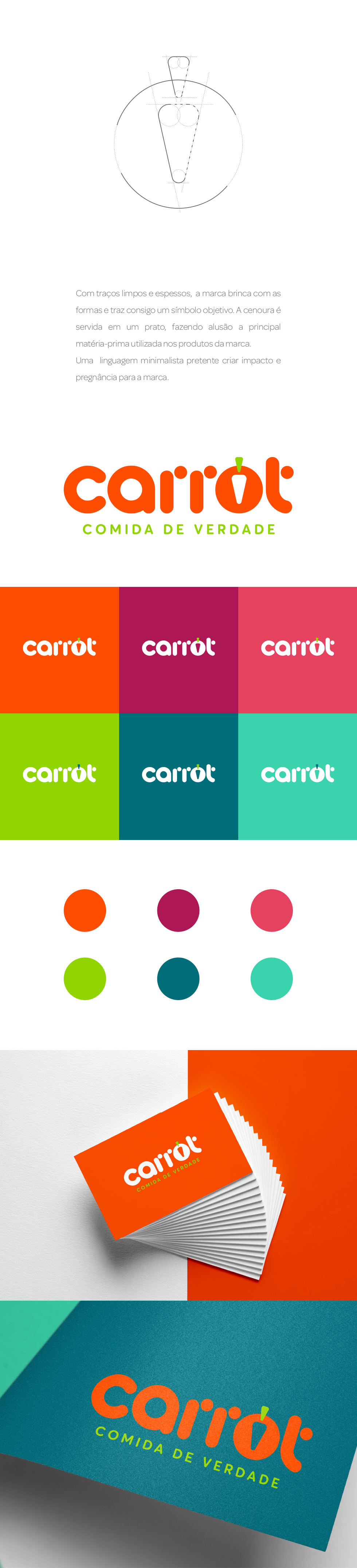 Logotipo Carrot Comida de verdade